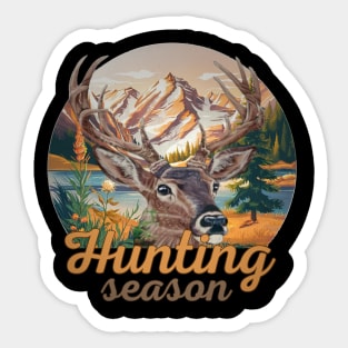 Hunting Season Deer Sticker